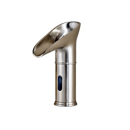 Brushed Nickel Bathroom Sink Faucet Automatic Sensor Faucet with LED Spout