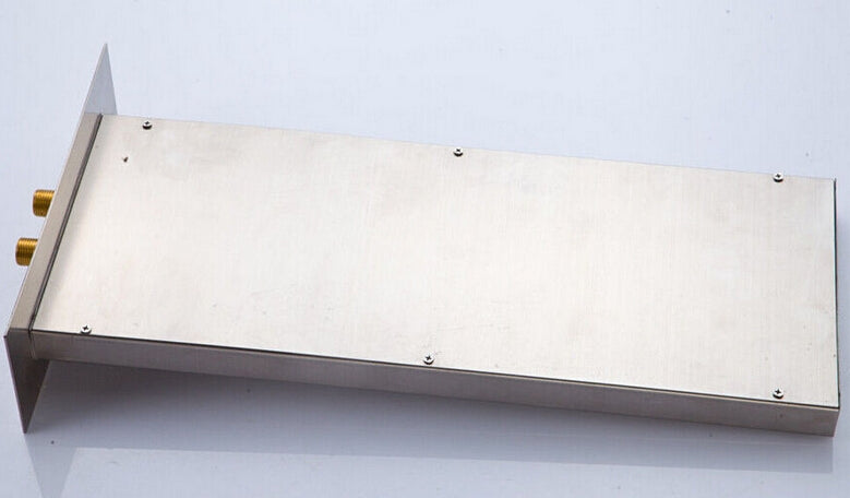 Brushed Nickel LED Shower-head Waterfall Rain Shower