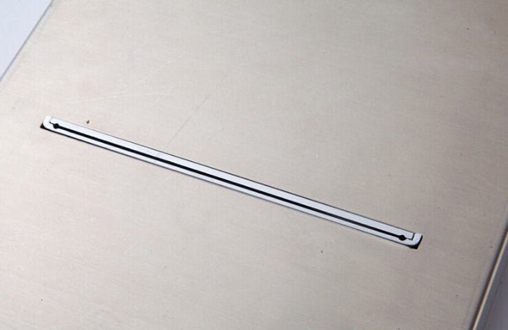 Brushed Nickel LED Shower-head Waterfall Rain Shower