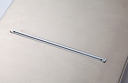 Brushed Nickel LED Shower-head Waterfall Rain Shower