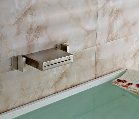 Brushed Nickel Bathroom Vessel Sink Faucet