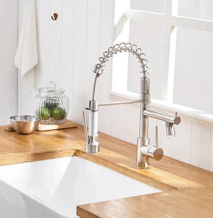 Juno High Quality Brass Rotating LED Hot & Cold Kitchen Sink Faucet