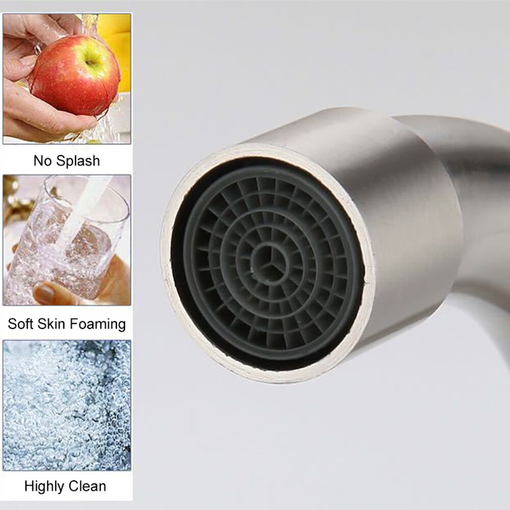 Juno New 360° Rotatable Hot And Cold Single Handle Wall-mount Kitchen Sink Faucet