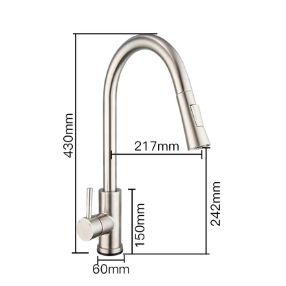 Pull Out Touch Sensor Touch Control Kitchen Faucet Mixer Tap
