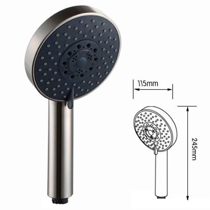 Brushed Nickle 5 Function Dual Shower Head Handheld Shower Head