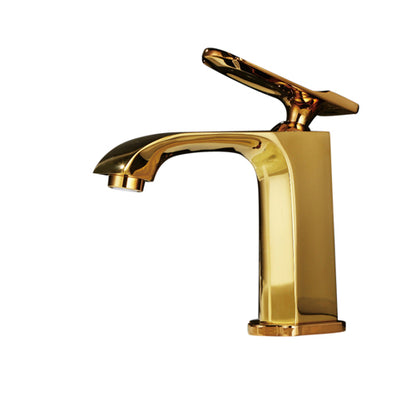 Gold Plated Waterfall Bathroom Basin Faucet