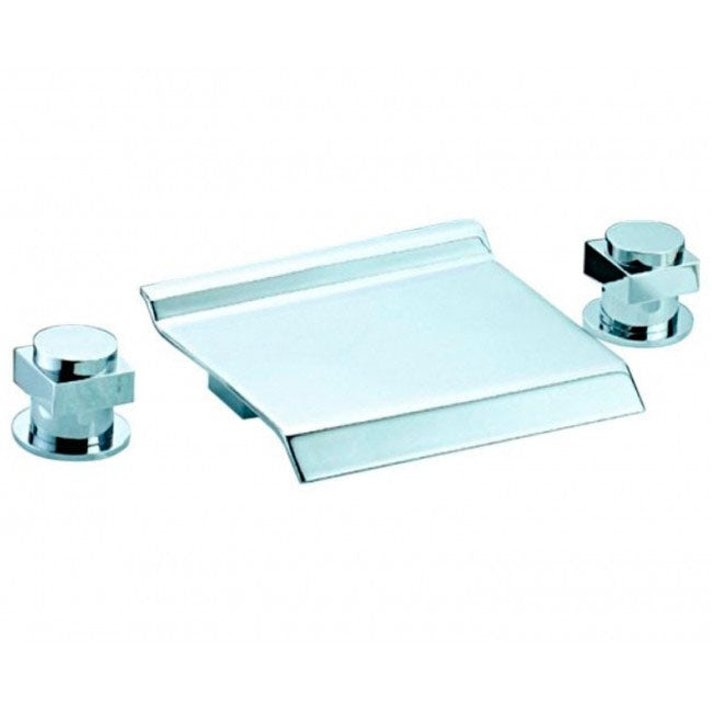 Juno Deck-Mounted Waterfall Bathtub Faucet