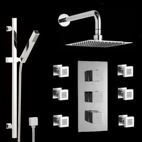 Reno Rain Shower Head Set Body Massage Shower and Hand Shower