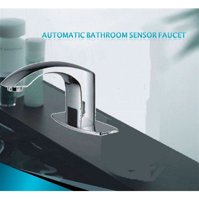 Juno Chrome Finished Automatic Motion Sensor Kitchen Faucet - Motion Sensor Bathroom Faucet