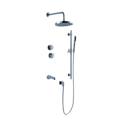 Fabeno Wall Mount Shower Head with Handheld Showers