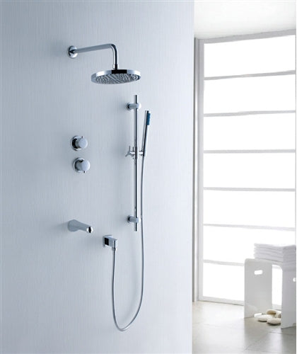 Fabeno Wall Mount Shower Head with Handheld Showers