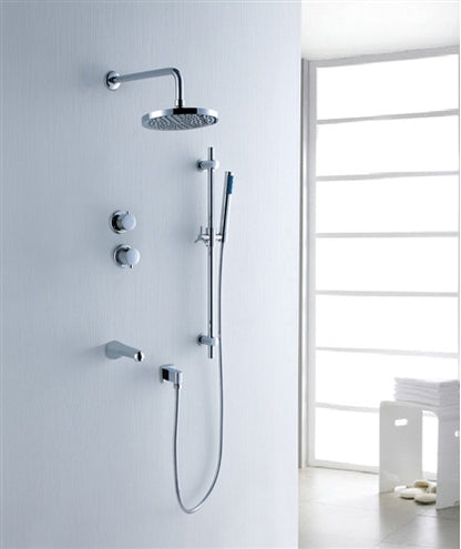 Fabeno Wall Mount Shower Head with Handheld Showers