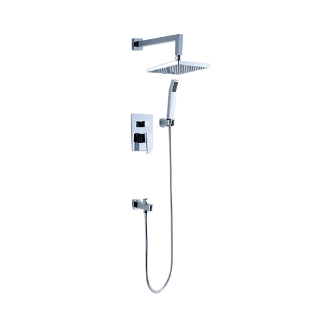 Royal Wall Mount Waterfall Shower Head with Handheld Shower