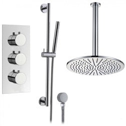 ceiling mount shower set with handheld shower