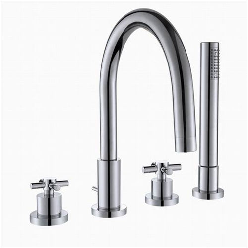 Contemporary Brass Faucet with Chrome Polished Finish