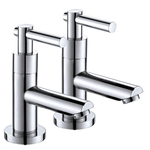 Contemporary Brass Bathroom Faucet with Chrome Polished Finish