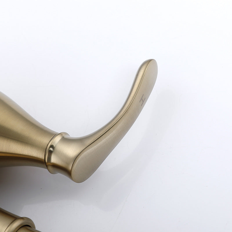 Juno Brushed Nickel Bathroom Faucet Dual Handle Deck Mounted Faucet