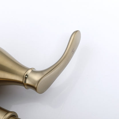 Juno Brushed Nickel Bathroom Faucet Dual Handle Deck Mounted Faucet