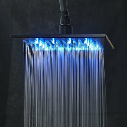 Oil Rubbed Bronze Wall Mount LED Shower Set