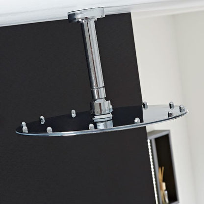 6 Jetted New Thermostatic Ceiling Mount Shower System 12" Rain Shower Head in Shower Set