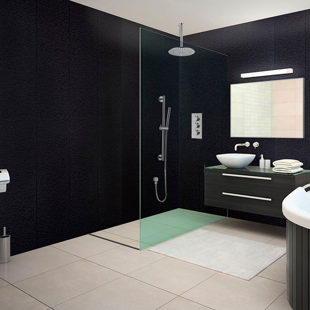 ceiling mount shower set with handheld shower