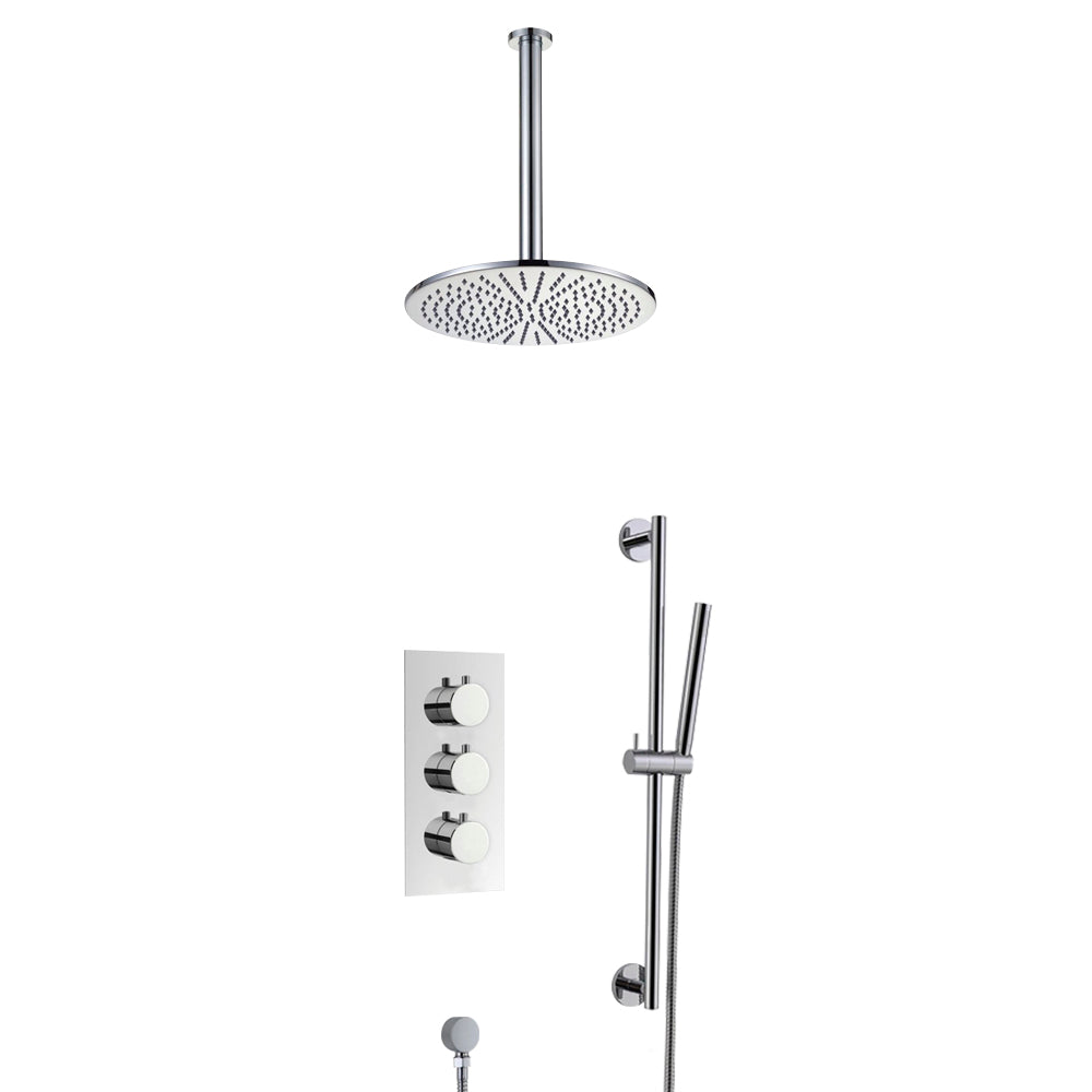 ceiling mount shower set with handheld shower