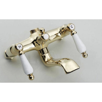 Ceramic Shower Faucet Mixer With Gold Finish