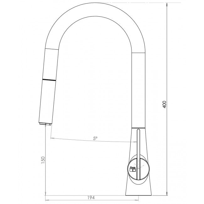 Chieti Pull-Down Kitchen Faucet Mixer