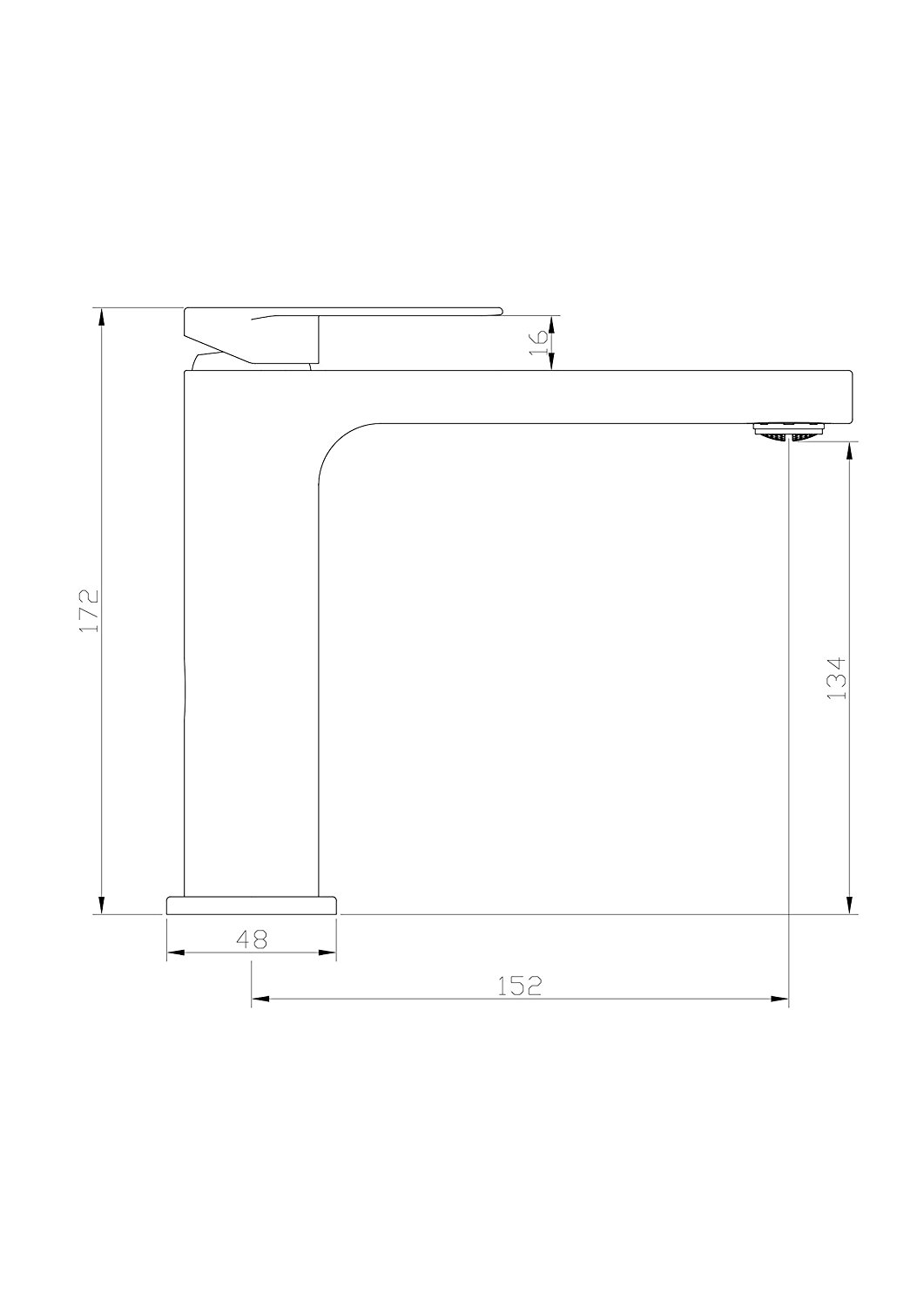 Chieti Sink faucet Mixer in Brushed Nickel Finish
