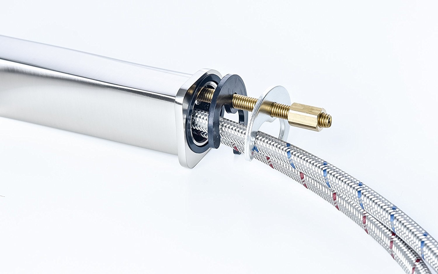 Chieti Sink faucet Mixer in Brushed Nickel Finish