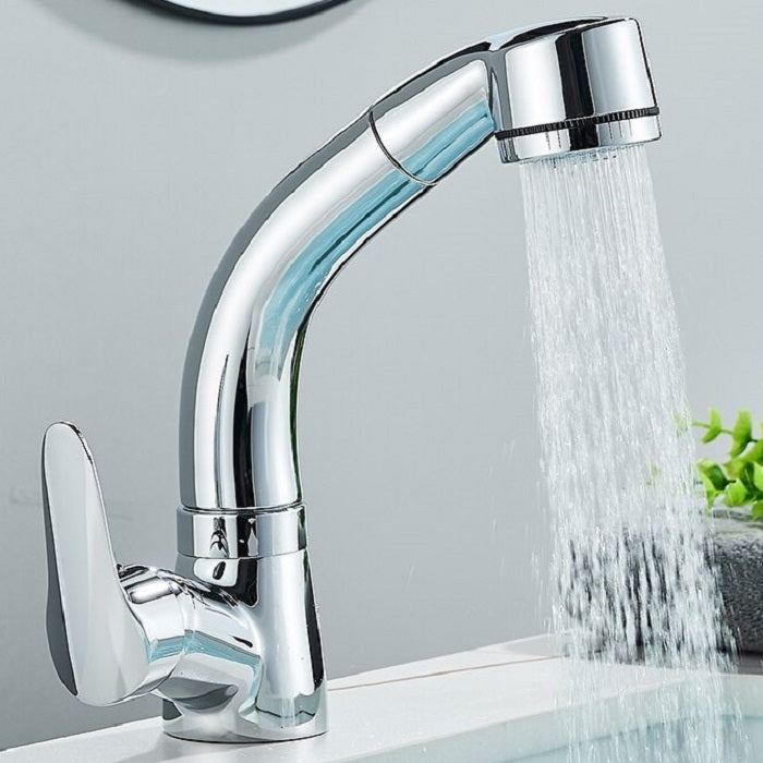 Juno Multi Functional Bathroom Basin Faucet Brass Deck Mounted Mixer Taps