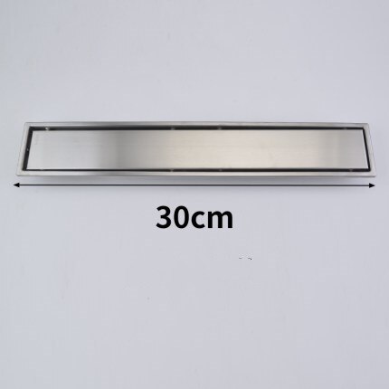 Juno Brushed Gold 12 inches Long Linear Concealed Floor Drain System