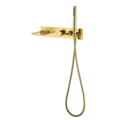 Juno High End Waterfall Bathtub Bathroom Shower & Faucet Set