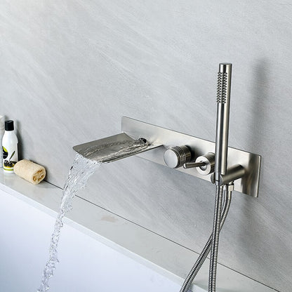 Juno High End Waterfall Bathtub Bathroom Shower & Faucet Set