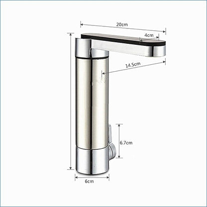 Chrome Deck Mounted Electric Single Handle Bathroom Faucet