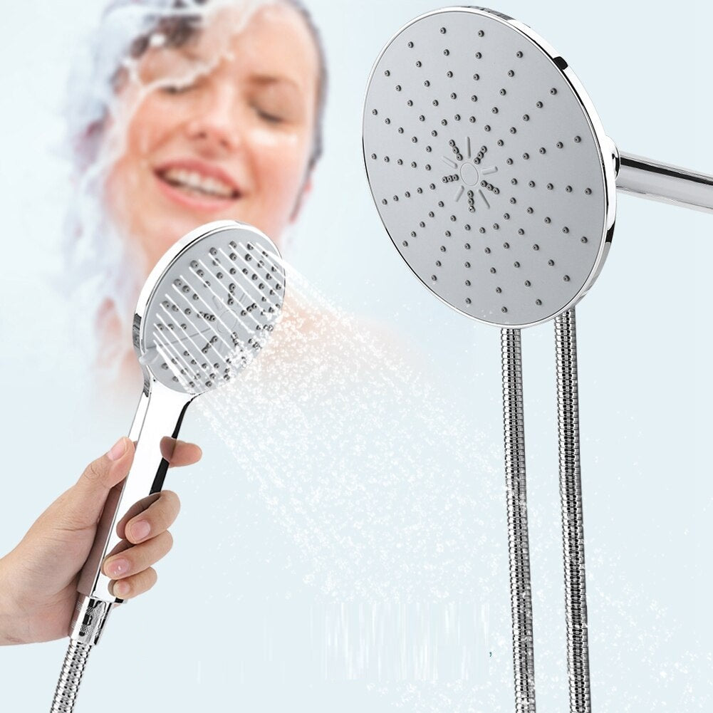 Juno Dual Showerheads with Adjustable Manifold Arm & Shut Off Valves
