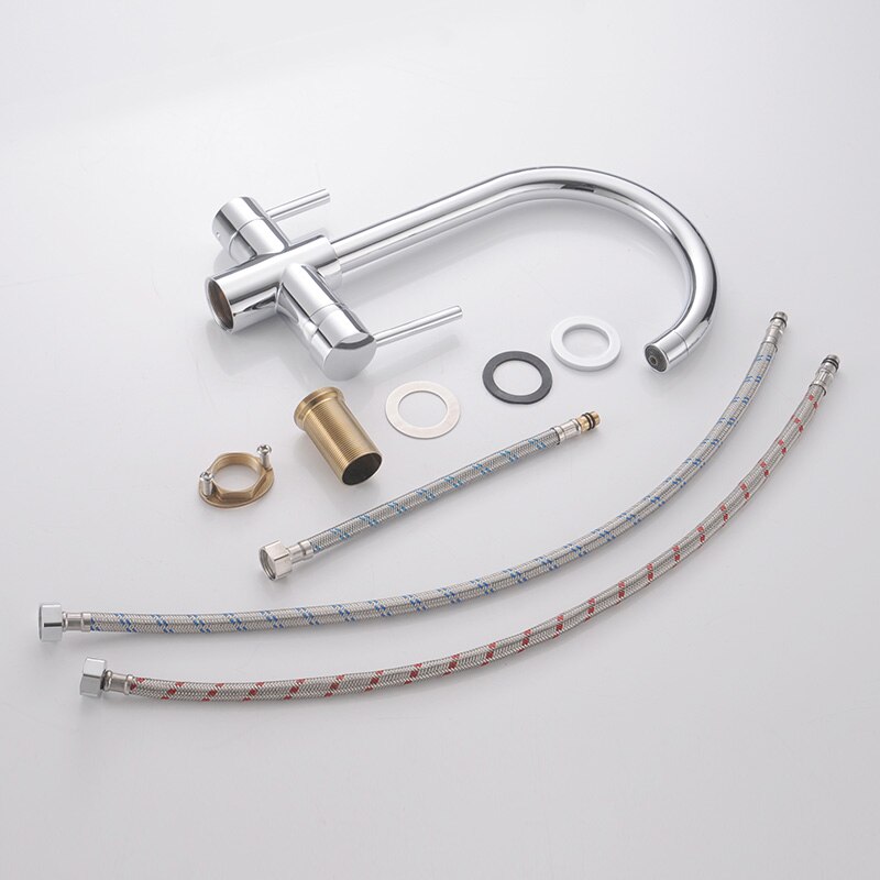 Dual handle kitchen faucet