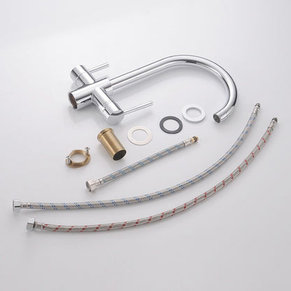 Dual handle kitchen faucet