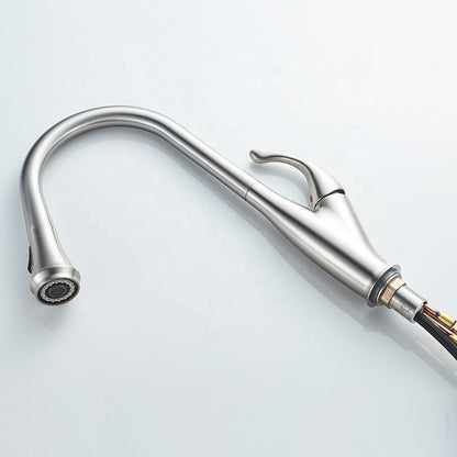 Juno Super Delux Pull Out Sprayer Deck Mount Hot & Cold Kitchen Faucet