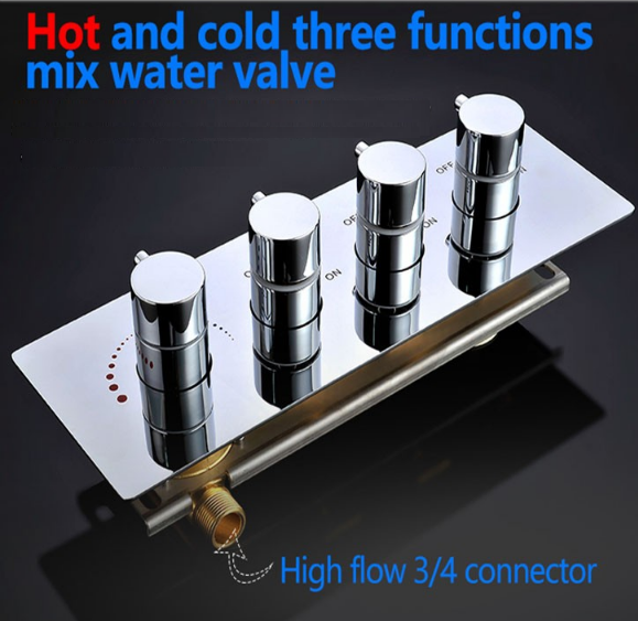 Allora Chrome Finish Rain Shower System with Handheld Shower Head