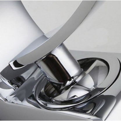 Juno New Palm Bright Chrome Deck Mount Bathroom Sink Faucet
