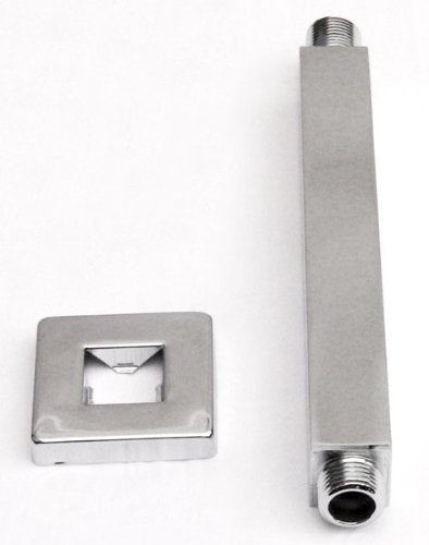 Chrome Finish Ceiling Rainfall Square LED Bathroom Shower Head