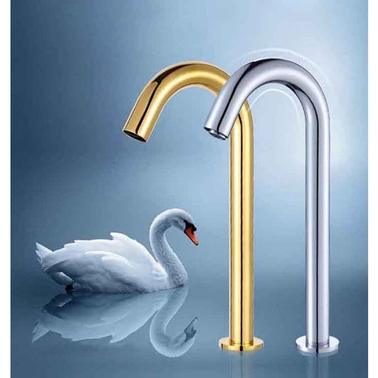 Chrome Finish Simple Automatic Sensor Bathroom Faucet