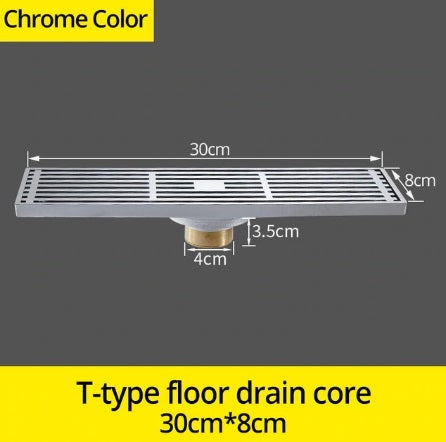 Chrome Floor Mount Antique Style Bathroom Shower Drain System