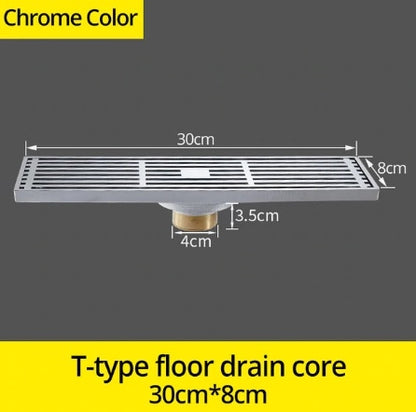 Chrome Floor Mount Antique Style Bathroom Shower Drain System