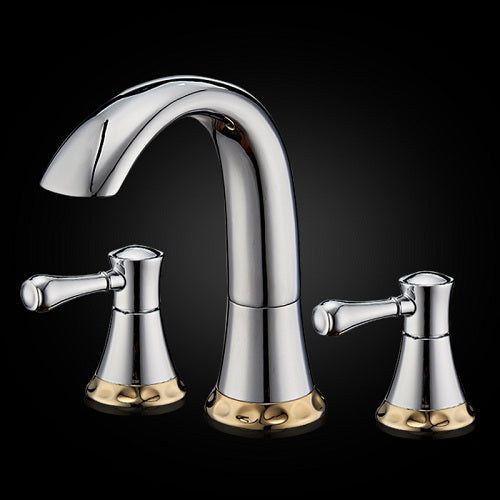 Chrome Gold Basin Sink Faucet