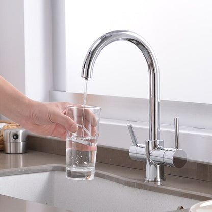 Dual handle kitchen faucet