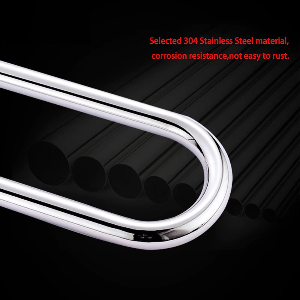 Juno New Chrome Finish Stainless Steel Towel Rack Holder Or Saftey Handrail