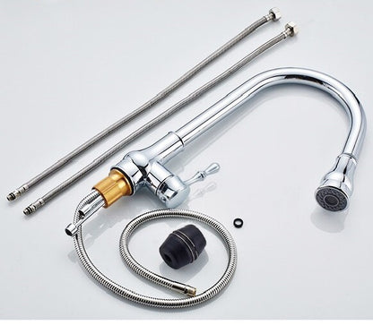 Juno Kitchen Faucet Single Handle With Faucet Coverage Plate Bronze, Brushed, Chrome