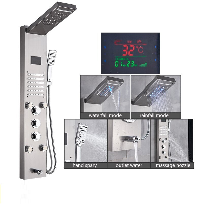 Juno Hydrotherapy Massage Shower Panel